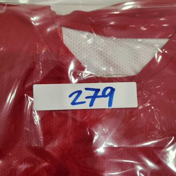 Sugoi Cycling Jersey Crew Neck Shirt Red White Zip Back Pocket Mens Large - Picture 11 of 11